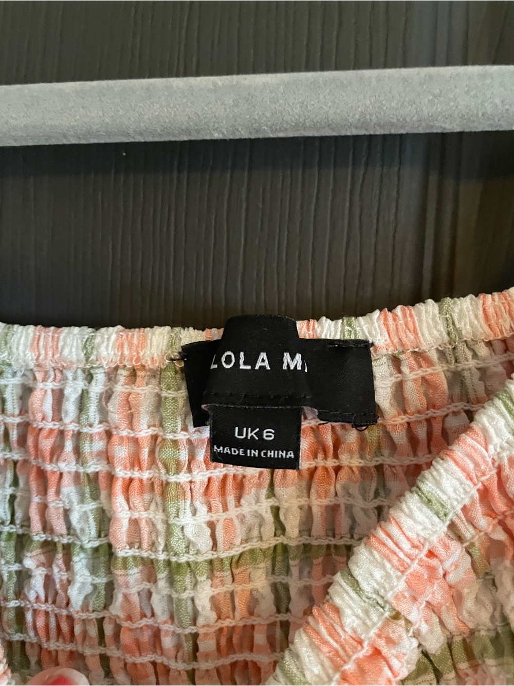 lola may Pink and Green Plaid Midi Dress - Picture 2 of 2